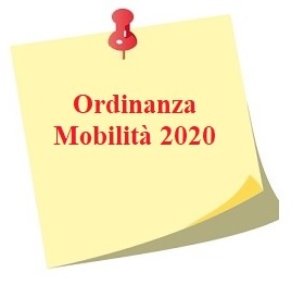 Ordinanza Mobilità 2020