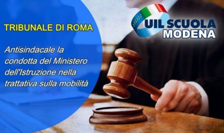 Tribunale di Roma Uil Scuola Modena