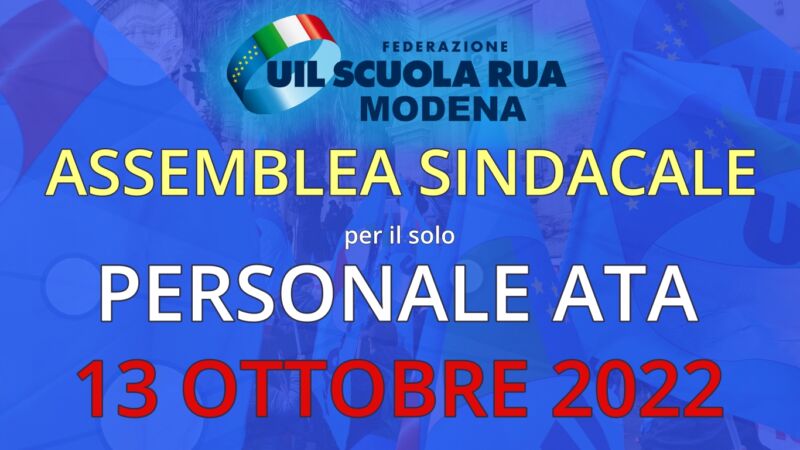 ASSEMBLEA SINDACALE PERSONALE ATA – Modena e provincia