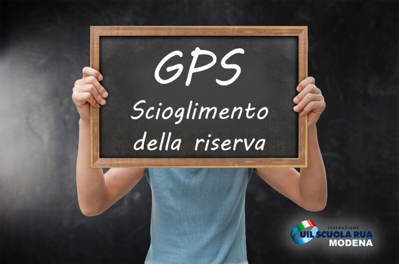 Istanze di scioglimento della riserva elenchi aggiuntivi alle GPS di I fascia – Le date